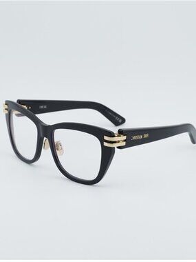 Dior CDIORO S1F 10BB Eyeglasses Shiny Black 54mm Square Frame